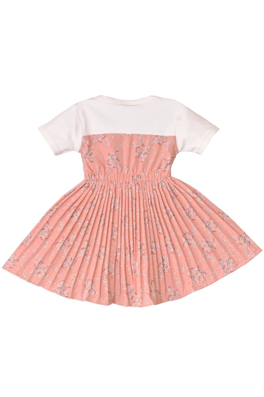 Vibrant & Playful: Tomato Red Cotton Frock for Girls (Ages 2-3 and 9-10)